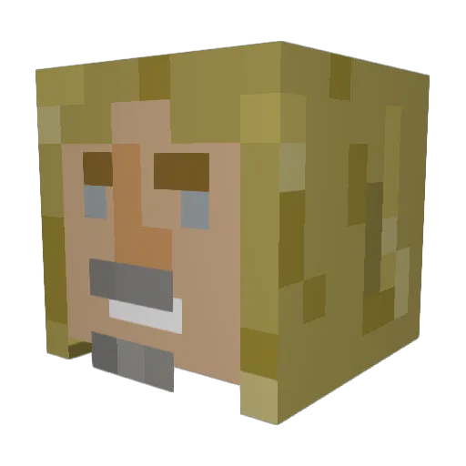 MaddyDaddy96 Minecraft avatar head, 3D render