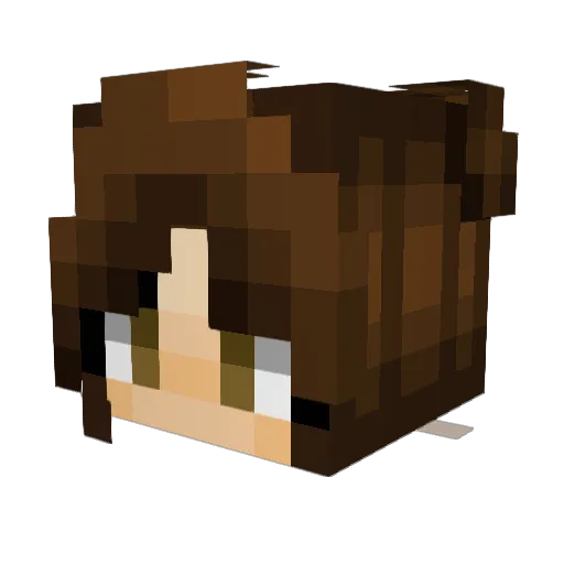 MaddyM28 Minecraft avatar head, 3D render