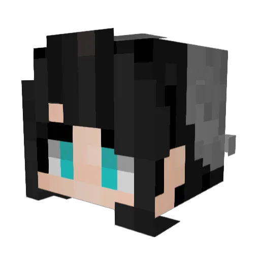Maddygracie Minecraft avatar head, 3D render