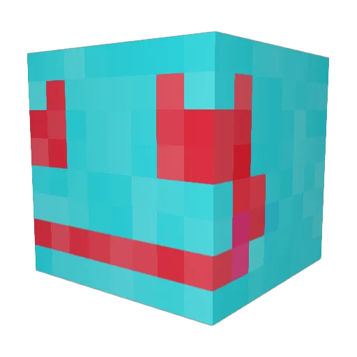 MadeMIGMIG Minecraft avatar head, 3D render