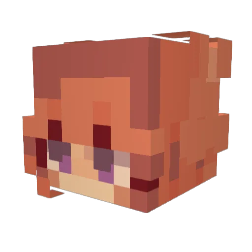 MadePan Minecraft avatar head, 3D render