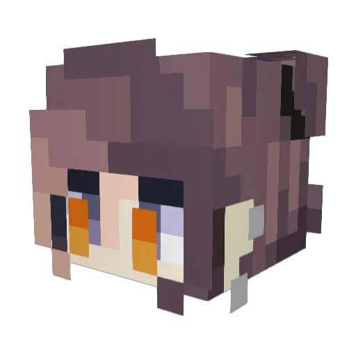 MadeUReadThus Minecraft avatar head, 3D render