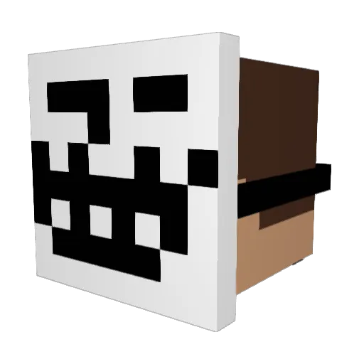 MadeYouToggle Minecraft avatar head, 3D render