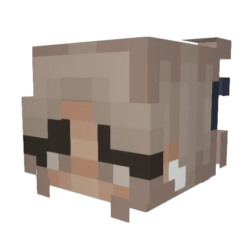 MadelineXOXO Minecraft avatar head, 3D render