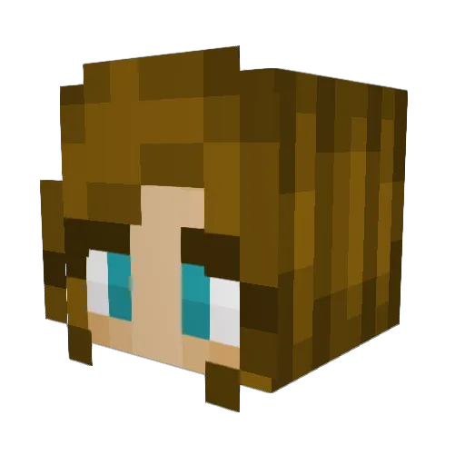 Madeline_Jinx Minecraft avatar head, 3D render