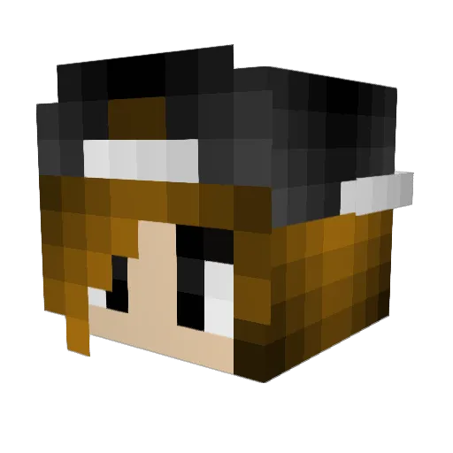 MadelynPlaysMC Minecraft avatar head, 3D render