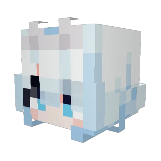 Madeng Minecraft avatar head, 3D render