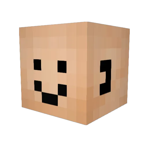 Maderich Minecraft avatar head, 3D render