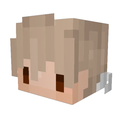 Madgamer97 Minecraft avatar head, 3D render