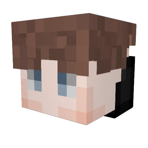 Madgammer Minecraft avatar head, 3D render