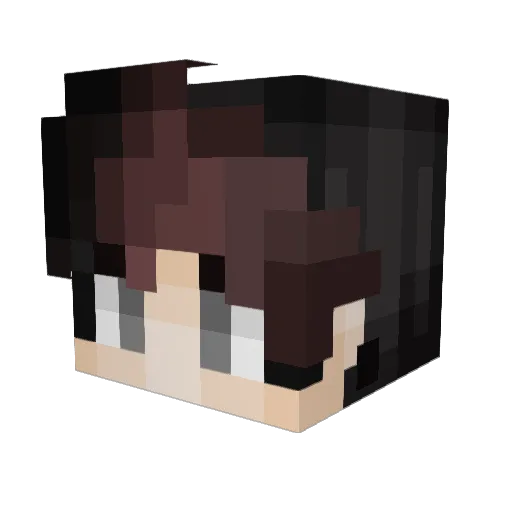 Madhaden Minecraft avatar head, 3D render