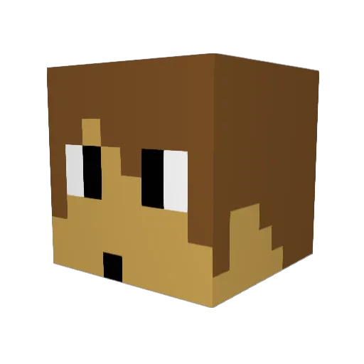 MadhatJack Minecraft avatar head, 3D render
