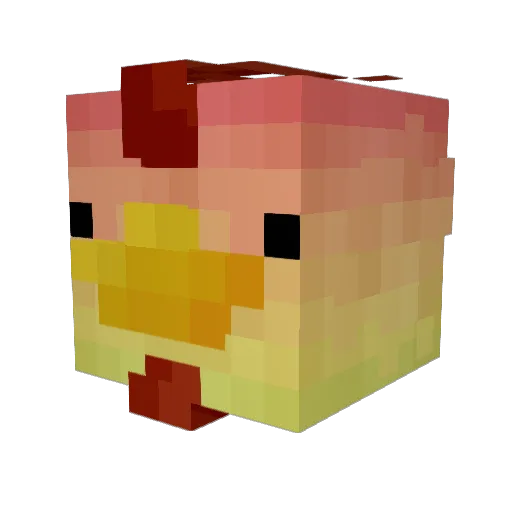 Madhatter_4 Minecraft avatar head, 3D render