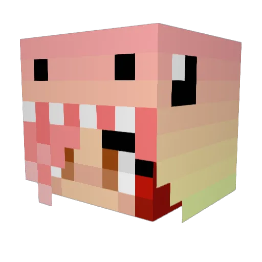 MadhorseyMC Minecraft avatar head, 3D render
