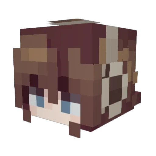 Madi2211 Minecraft avatar head, 3D render