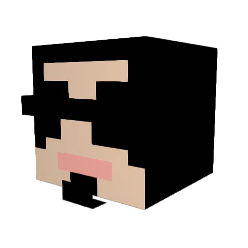 Madi89 Minecraft avatar head, 3D render