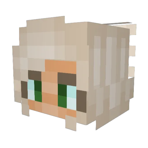 MadiAnger Minecraft avatar head, 3D render