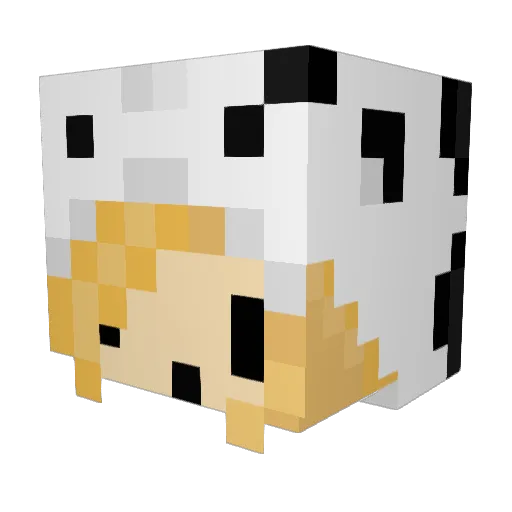 MadiBoodsta Minecraft avatar head, 3D render