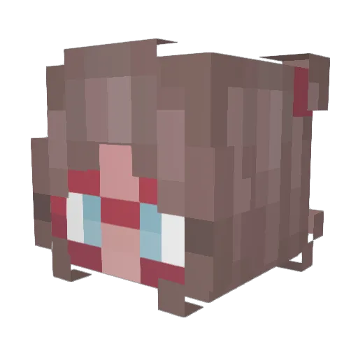 MadiCakes09 Minecraft avatar head, 3D render