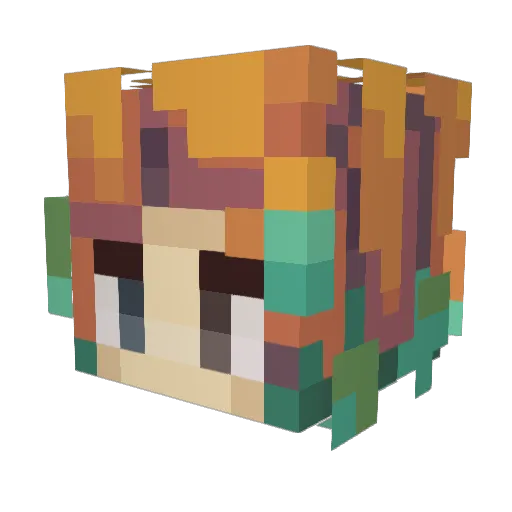 MadiCraft246 Minecraft avatar head, 3D render