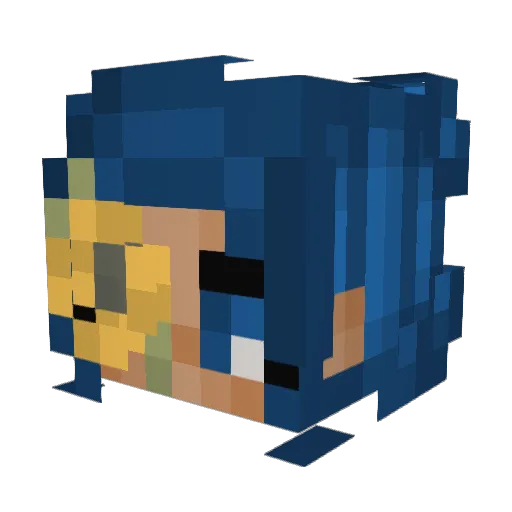 MadiPanda24 Minecraft avatar head, 3D render