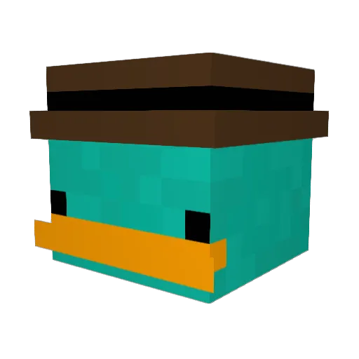 Madia_ Minecraft avatar head, 3D render