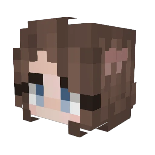 Madie235 Minecraft avatar head, 3D render