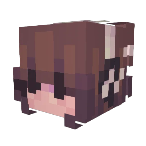 Madison143 Minecraft avatar head, 3D render