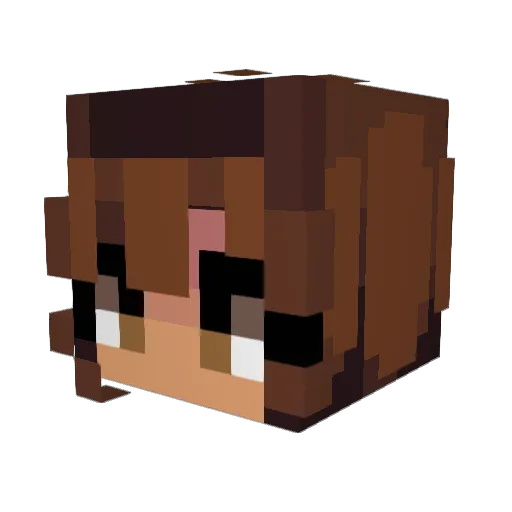 MadisonH12 Minecraft avatar head, 3D render