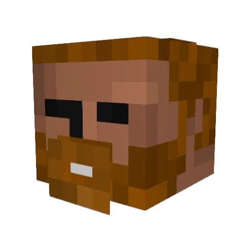 MadisonThompson Minecraft avatar head, 3D render