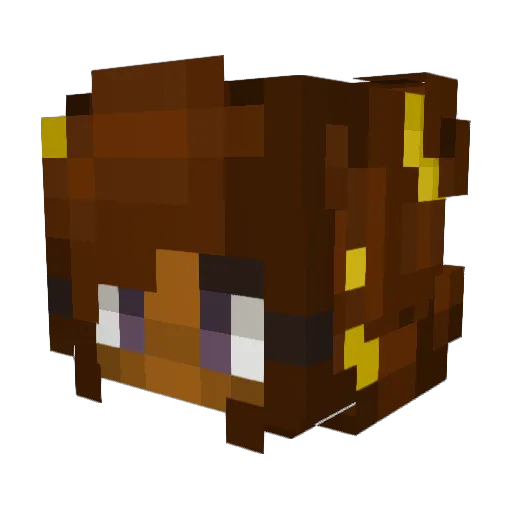 MadisonYuh Minecraft avatar head, 3D render