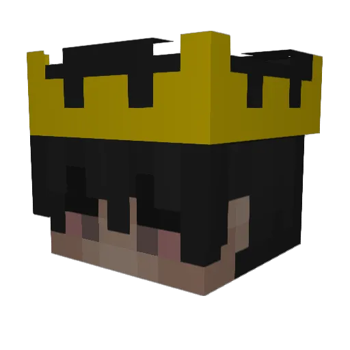 MadiyarGo Minecraft avatar head, 3D render