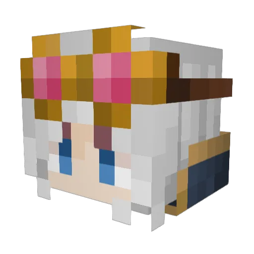 MadjikFists Minecraft avatar head, 3D render