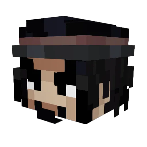 Madjin_buu Minecraft avatar head, 3D render