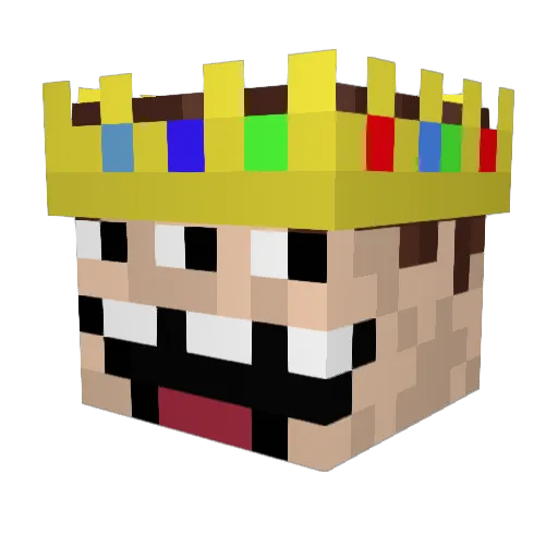 Madkat2_O Minecraft avatar head, 3D render