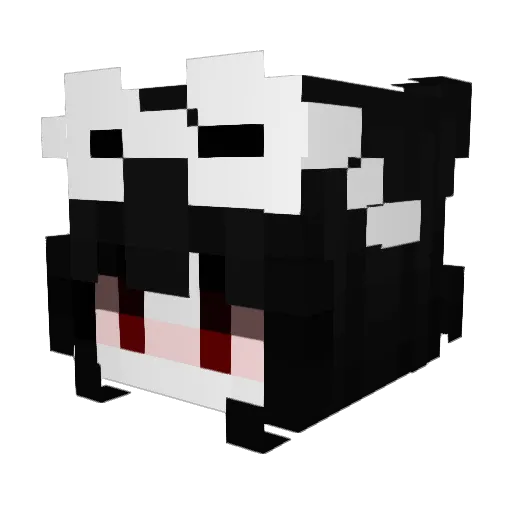 MadlySnail Minecraft avatar head, 3D render