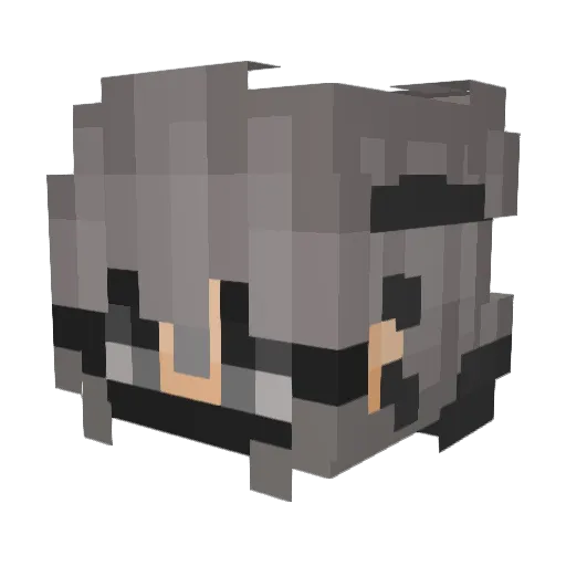 MadlynnLive Minecraft avatar head, 3D render