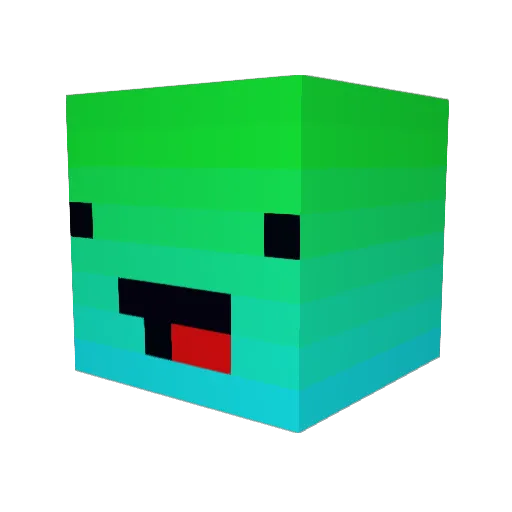 Madmax8216 Minecraft avatar head, 3D render