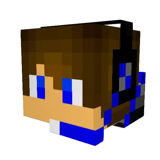 Madmax82 Minecraft avatar head, 3D render