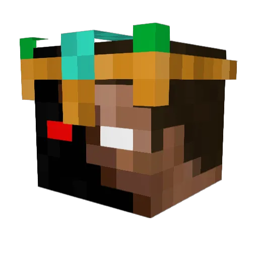 Madmike100 Minecraft avatar head, 3D render