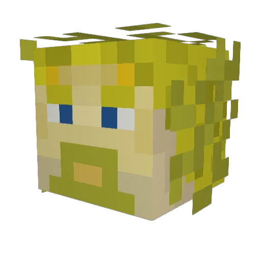 Madmike_H8 Minecraft avatar head, 3D render