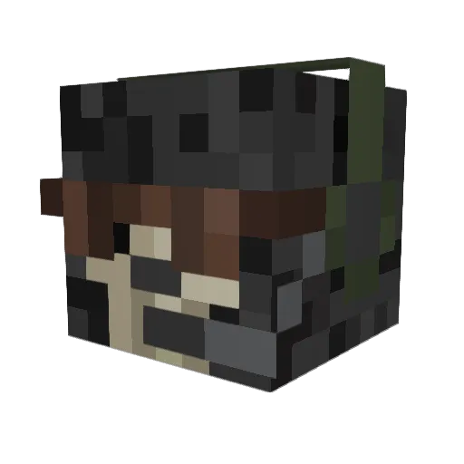 Madness1212 Minecraft avatar head, 3D render
