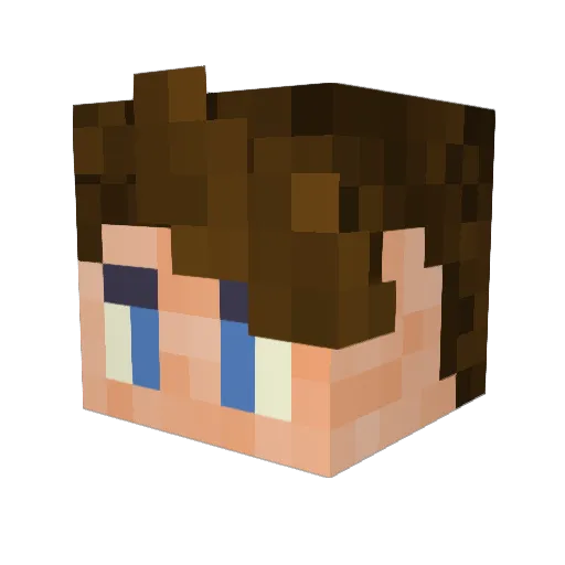 Madness1300 Minecraft avatar head, 3D render
