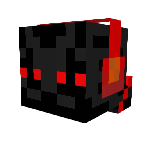 MadnessShark1234 Minecraft avatar head, 3D render