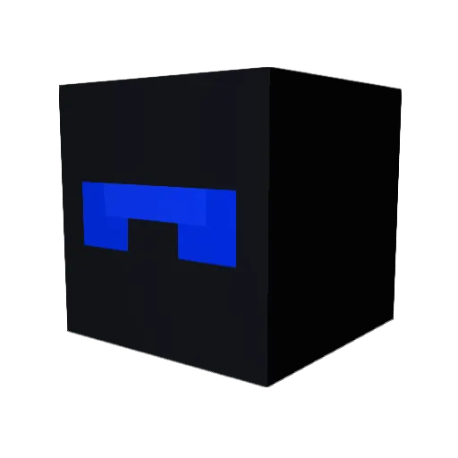 Madness__ Minecraft avatar head, 3D render