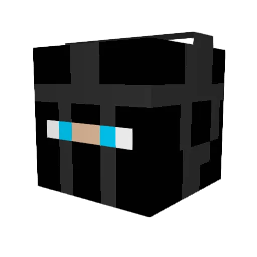 Madnorab Minecraft avatar head, 3D render