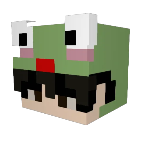 Mado_x0 Minecraft avatar head, 3D render