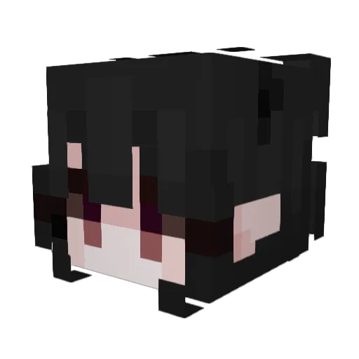 Madokkii Minecraft avatar head, 3D render