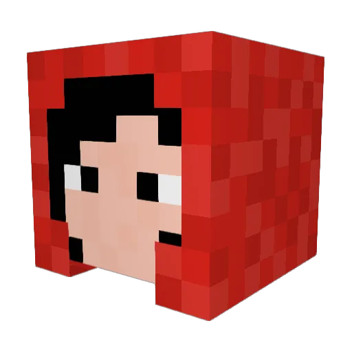 Madotsuki_1 Minecraft avatar head, 3D render