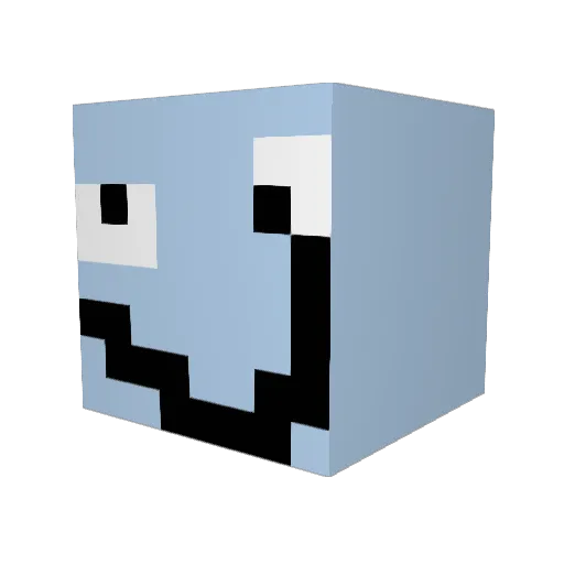 MadpakkeSnask Minecraft avatar head, 3D render